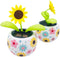 Solar Dancing Flowers Solar Powered Dancing Sunflower, Cute Solar Powered Dancing Swinging Flower Toy, Swinging Solar Power Flip Flap Flower Decor...