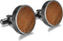 Men's Cufflinks Wood grain, Cufflinks for Men Round Solid for Regular Wedding Business Accessories Best Men...