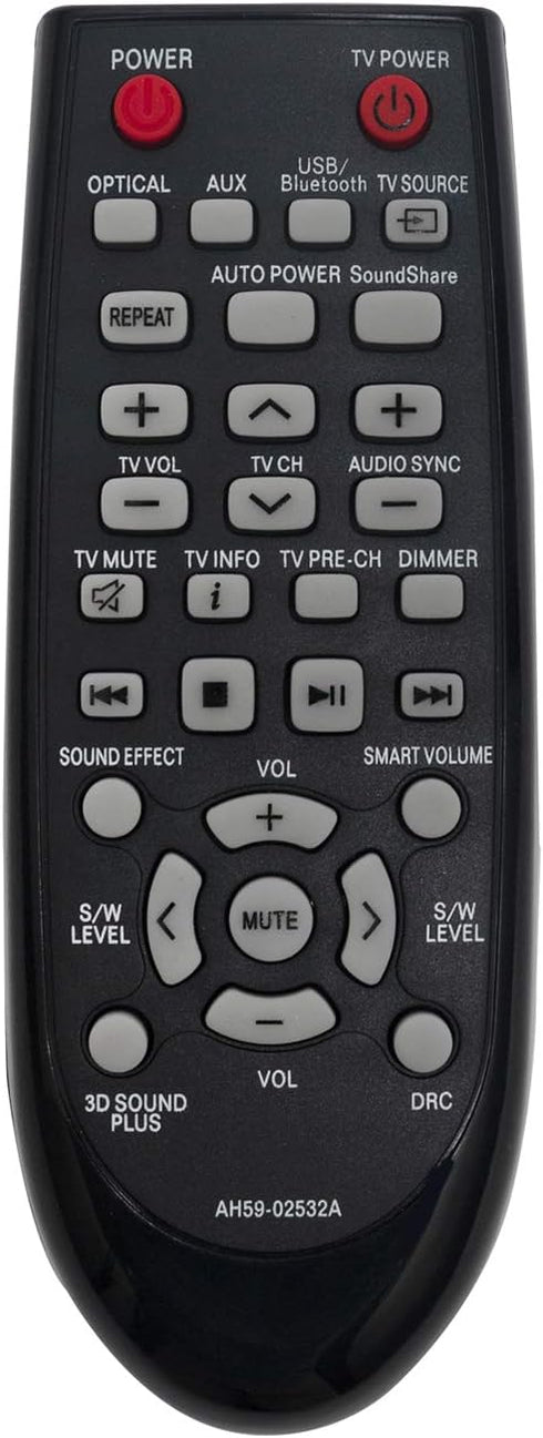 AIDITIYMI AH59-02532A Replacement Remote Control Compatible with Samsung Soundbar HW-F355 HW-FM35 HW-F355/ZA HW-F355/ZC HW-FM35/ZA...