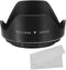 PATIKIL 49mm Camera Lens Hood, Flower Lens Hood Protector with Cloth for Anti-Reflection Blocks Excess Sunlight Enhance Camera Photography for Nik...