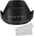 PATIKIL 49mm Camera Lens Hood, Flower Lens Hood Protector with Cloth for Anti-Reflection Blocks Excess Sunlight Enhance Camera Photography for Nik...