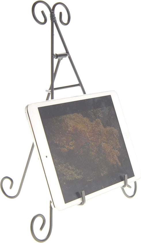 PowerTRC Set of 2 12" Iron Display Stand for Holding Pictures, Books, Plates, Art, and More...