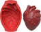 2024 New Extra Large Heart Silicone Mold - 3D Realistic Heart Halloween Silicone Molds with Support Base for Cakes, Breakable Chocolate, Jelly, Pu...
