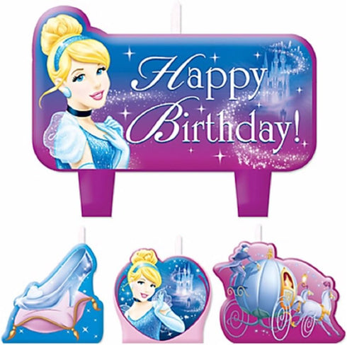 Mini Molded Cake Candles | Disney Cinderella Collection | Party Accessory...