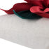 Christmas 3D Flower Accent Pillow Cover Festival Red Floral Throw Pillow Case Decorative Cushion Cover for Sofa Couch Bed Living Room Home Decor 1...