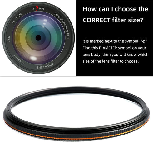 Lightdow MRC UV Filter Protective Schott Optical Glass Ultra-Thin Slim with Multi-Coated Protection Lens Filters for Canon Nikon Sony DSLR Camera ...