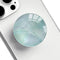 Translucent Clear Phone Grip with Expanding Kickstand,Cell Phone Collapsible Stand White Shell Pattern Design for Smartphones...
