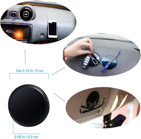 10 Packs Anti-Slip Gel Pads Viaky Fixate Sticky Cell Pads Non-Slip Gel Mat Sticky Auto Gel Holder,Can Stick to Cellphone, Pad, Keys,Glass, Mirrors...
