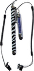 Elastic Tether Coiled Spring Lanyards with USB Type C and Lightning Port Plug for Stylus Pens and Small Items (7 Pack, Black)......