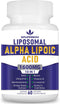 Liposomal Alpha Lipoic Acid 1600mg per Serving, ALA Supplement for Antioxidant Health,Energy and Metabolism-Gluten Free & GMO 60 Capsules...
