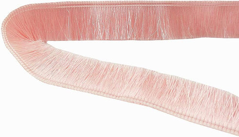 FQTANJU 1" Wide Decorative Polyester Fringe Trim, Lace Trim, 5 Yards (Light Pink)...
