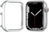 NINKI for Apple Watch 9 Case 45mm Series 8 Series 7 Silver,Aluminium Scratch Resistant Protective Cover for Apple Watch Series 9 45mm Case Metal i...