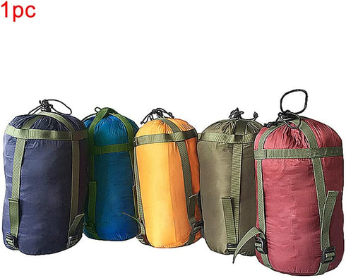 Compression Stuff Sack, Lightweight Nylon Sleeping Bag Space Saving Stuff Sack, Travel Carry Storage Stuff Sack, Sleeping Bags Clothes Organizer f...