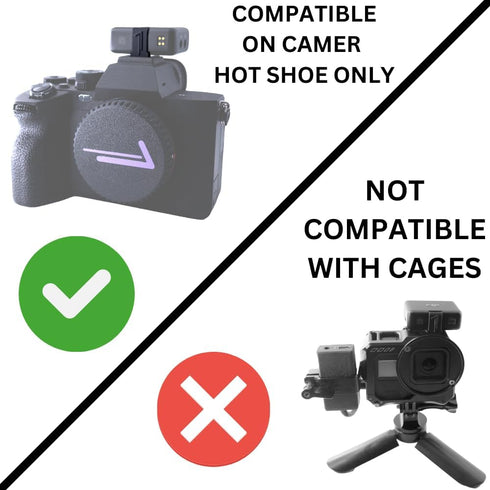 Cold Shoe Mount Replacement for DJI Mic, 3D Printed, Fits Camera Hot Shoe Mounted (3 Pack), Black, BCDM1M...