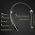 Bluetooth Headset, 2024 Upgraded Neckband Bluetooth Headphones with Retractable Earbuds, Noise Cancelling Stereo Earphones with Mic, Foldable Wire...