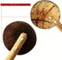 10"" Handmade Coconut Shell Spoon Set - 3-Pack, Strong Teak Wood Handle, Sustainable Srilankan Kitchen Utensils, Eco-Friendly Cooking Tools for He...