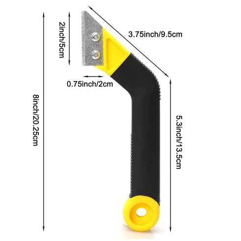 Grout Removal Tool, Angled Design Grout Hand Saw, Tile Grout Saw with 6 Pieces Extra Replacement Blades for Tile Cleaning...