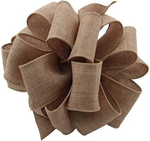 Berwick Offray DWI Linen Wired Edge Ribbon-1-1/2 Wide X 50 Yards-Natural Ribbon...