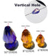60PCS 8x12mm Crystal Glass Teardrop Beads, Vertical Hole Faceted Spacer Beads for DIY Jewelry Making...