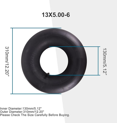 GOOFIT 13 X 5.00-6 Curved Bent Stem Inner Tube Tire for Mini Electric Old Man Scooter (1 pcs)...