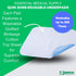 Essential Medical Supply Quik-Sorb 24" x 35" Quilted Birdseye Cotton Reusable Underpad - Waterproof Incontinence Bed Pads for Adults, Washable and...