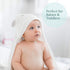 HIPHOP PANDA Hooded Towel - Rayon Made from Bamboo, Bath Towel with Bear Ears for Newborn, Babie, Toddler, Infant - Absorbent Large Baby Towel - B...