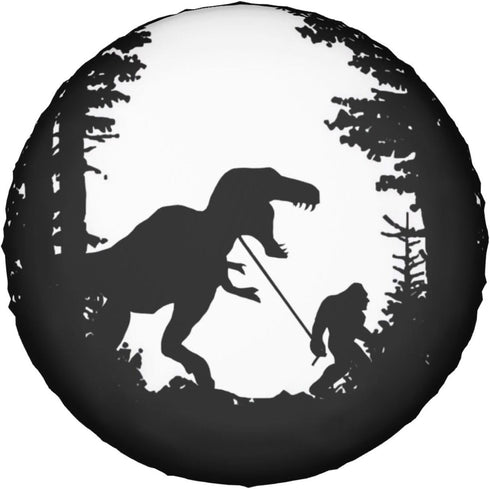 Dinosaur Bigfoot Rv Spare Tire Cover Wheel Tire Cover for Travel Trailers Protectors Weatherproof Dust-Proof for Camper Trailer Truck SUV Rv Unive...