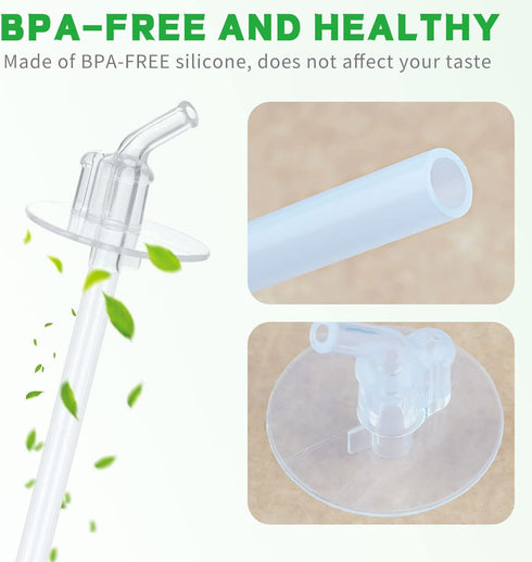 Marbe Replacement Straws for Thermos Funtainer 12 Ounce Bottle, 3 Pieces Straw Cleaning Brushes Safe to Use for Adult and Children stainless-steel...