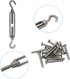 Shade Sail Hardware Kit 5.5 inch - Premium Stainless Steel for Triangle Rectangle Sun Shade Sail Installation, Reliable and Durable Garden Outdoor...