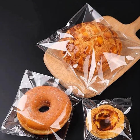 5 x 7-inch Crystal Clear Resealable Cello Cellophane Bags for Candy Cookies Cards, Pack of 100....