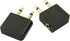 2PCS Gold Plated Dual 3.5mm Male Audio Headphone Jack Airplane Plug Male to Female Aviation Audio Adapter Gold Plated Aviation Headphone Adapter H...