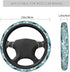 KiuLoam Watercolor Ocean Sharks Car Steering Wheel Cover, Universal Fit 15 Inch Steering Wheel Cover Protector for SUV Sedan Vans Trucks for Women...