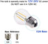 Low Voltage Mini Globe LED Bulb, AC 12V / DC 12V Input, 2W 200Lm, Dimmable with 12V DC Dimmer, E26 Base, Warm White Light, 25W Incandescent Replac...