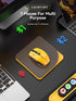 Bluetooth Wireless Mouse - (BT1/BT2+USB Receiver) Tri-Device Compatibility for PC, Laptop, Computer, MacBook, Tablet (Black and Yellow)...