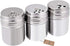 Seasoning Bottle Outgeek 3Pcs Shaker Spice Bottle Airtight Spice Shaker with Top Rotatable Seasoning Shaker Kitchen Gadget (Silver)...