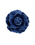 Denim Flower Brooch Blue Denim Flower Hair Clips Blue Jeans Flower Hair Pins BW21 (Dark Blue)...