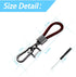 Car Key Acorn Weave Paracode Key Chain Ring, Thick Leather Braid Rope Car Keychain Ring for Men and Women, Suit for All Cars (Black/Red)...