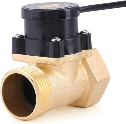 DEWIN Thread Water Flow Sensor Switch, Water Flow Switch Automatic Flow Switch HT-800 G1 Thread 220V Water Pump Flow Sensor Automatic Control Swit...