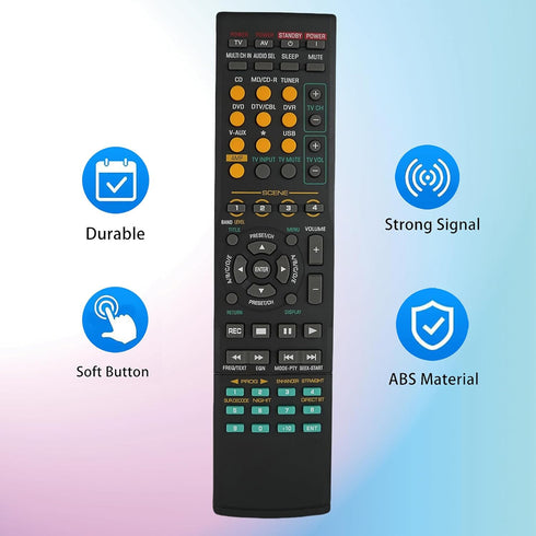 Replacement Remote Control Fit for HTR-6230 RX-V365 RAV312 RAV311 RAV212 RX-V461G RX-V2800 for Yamaha AV Receiver...