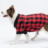 KOOLTAIL Dog Shirt, Red Buffalo Plaid Pet Shirts, Black Color Clash Cute Dog Apparel Clothes Suitable for All Seasons, Comfortable Dog T-shirt for...