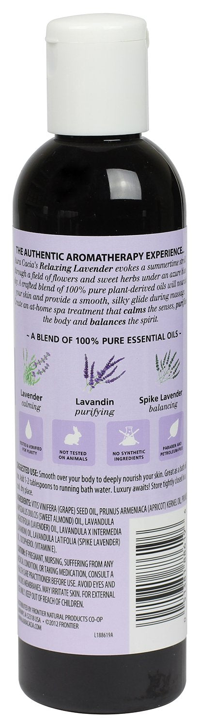 Aura Cacia Body Oil, Relaxing Lavender, 8 Fluid Ounce (Pack of 2)...