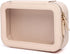 Clear Makeup Bag Travel Case Portable transparent Cosmetic Bag Case Clear Travel Toiletry Makeup Bag for Car with Zipper for Women (A/Pink-1, M)...