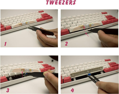 Keycap and Switch Puller Key Cap Remover Tool Keycaps Removal Tool Keyboard Cleaning kit for Hot swappable Mechanical Keyboard...