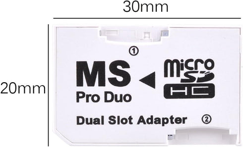 UCEC Dual Slot Micro SD/SDHC to Memory Stick Pro Duo Adapter for PSP Sony...