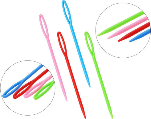 Penta Angel Plastic Sewing Needles 40Pcs 3.5 Inch Large Eye Bodkin Embroidery Knit Weaving Needles Tapestry Hand Sewing Needle Tools for DIY Craft...