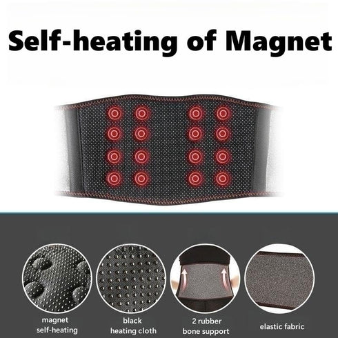 Self Heating Lower Back Brace for Men Women Magnetic Therapy Lumbar Support Belt for Sciatica Herniated Disc Scoliosis Back Chest Pain Relief Heat...