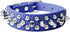 Spiked Dog Collar Soft Pu Leather Mushrooms Rivet Spike Studded Puppy Adjustable Pet Collars for Small Breeds (XS, Dark Blue)...