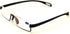 Featherweight Slim Half Rim Memory Flex Reading Glasses With Anti-reflective AR Coating (black, 2.50)...