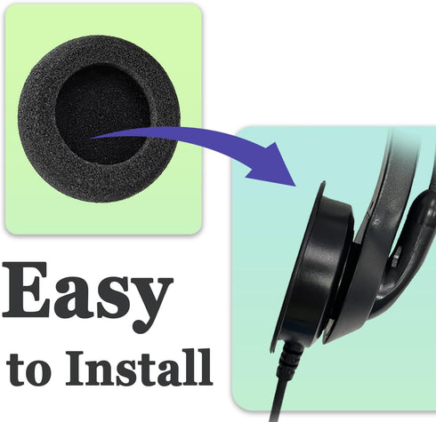Jabra Headset Ear Cushions Replacement Foam Ear Pads Compatible with Jabra PRO 920 935 930 9450 9460 9465 9470 9400BS GN1900 2000 2100 2025 Biz 62...
