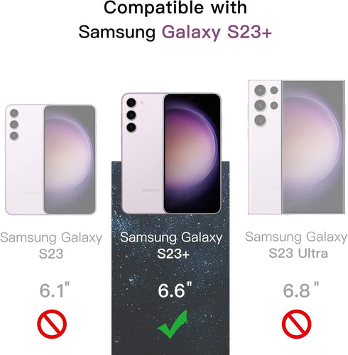 JETech Privacy Screen Protector for Samsung Galaxy S23+ / S23 Plus 5G 6.6-Inch with Camera Lens Protector, Anti-Spy Tempered Glass Film, Fingerpri...